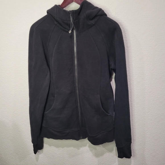 Lululemon Scuba Hoodie light cotton fleece black - Picture 6 of 12